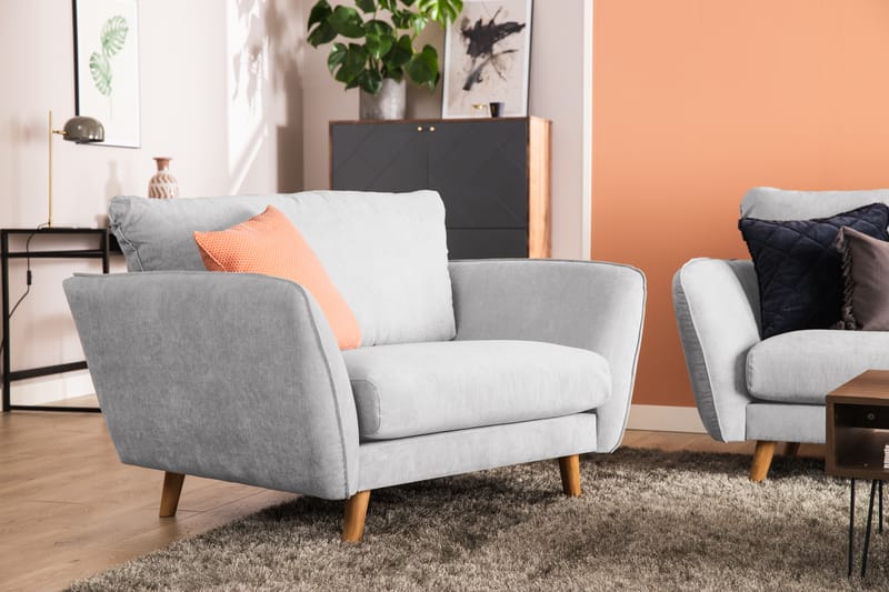 Trend Lyx Chaiselongsofa Venstre - Lysegrå - Møbler - Sofaer - Sofa med chaiselong