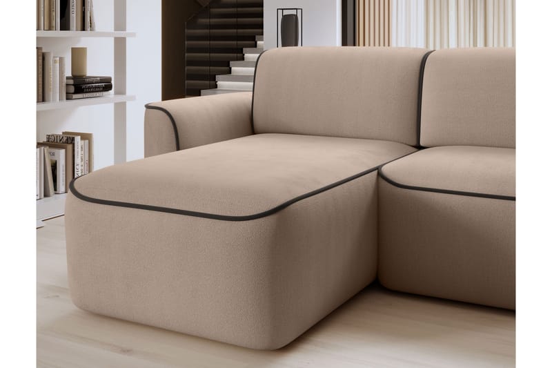 Ume 4-personers Sofa med Chaiselong - Creme - Møbler - Sofaer - Sofa med chaiselong