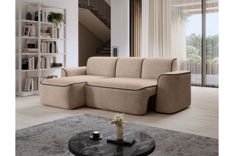 Ume 4-personers Sofa med Chaiselong - Creme - Møbler - Sofaer - Sofa med chaiselong