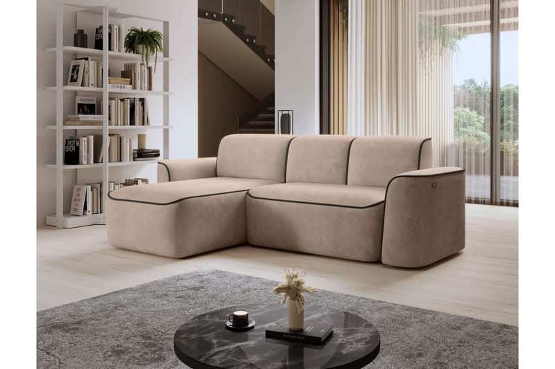 Ume 4-personers Sofa med Chaiselong - Creme - Møbler - Sofaer - Sofa med chaiselong