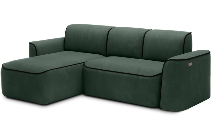 Ume 4-personers Sofa med Chaiselong - Grøn - Møbler - Sofaer - Sofa med chaiselong