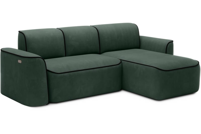 Ume 4-personers Sofa med Chaiselong - Grøn - Møbler - Sofaer - Sofa med chaiselong