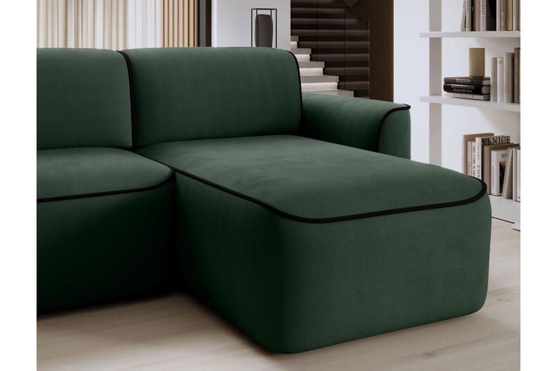 Ume 4-personers Sofa med Chaiselong - Grøn - Møbler - Sofaer - Sofa med chaiselong