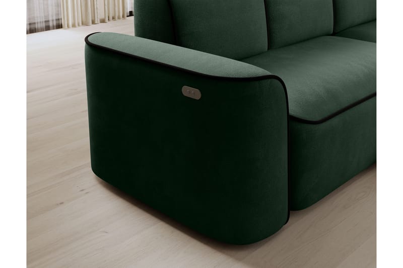 Ume 4-personers Sofa med Chaiselong - Grøn - Møbler - Sofaer - Sofa med chaiselong