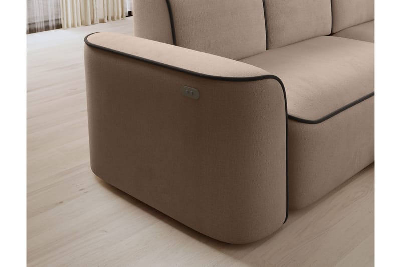 Ume 4-personers Sofa med Divan - Creme - Møbler - Sofaer - Sofa med chaiselong