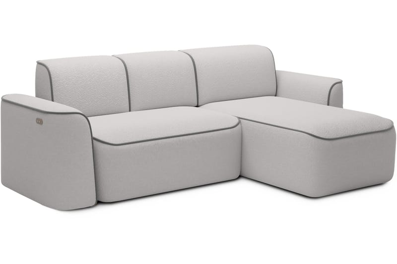 Ume 4-personers Sofa med Chaiselong - Grå - Møbler - Sofaer - Sofa med chaiselong