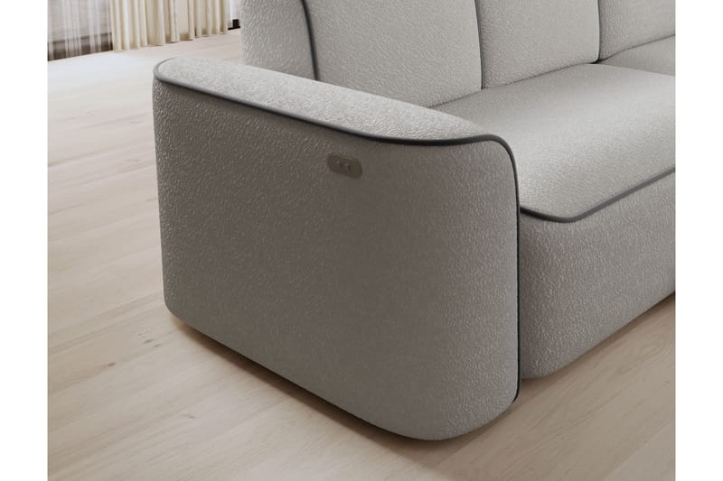 Ume 4-personers Sofa med Chaiselong - Grå - Møbler - Sofaer - Sofa med chaiselong