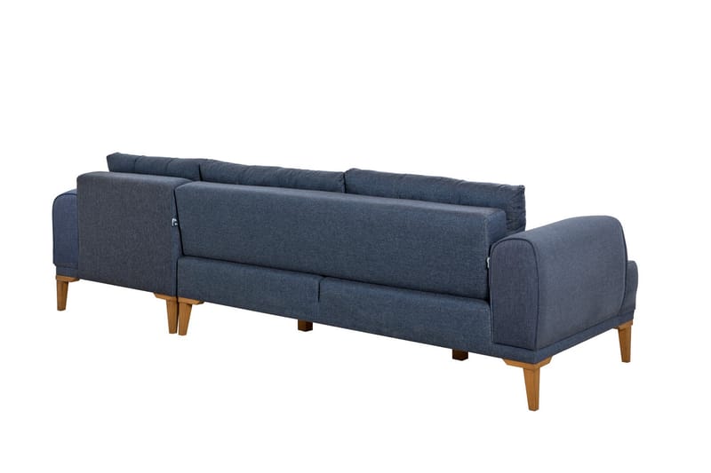 Valsot 4-personers Sofa med Chaiselong - Mørkeblå - Møbler - Sofaer - Sofa med chaiselong