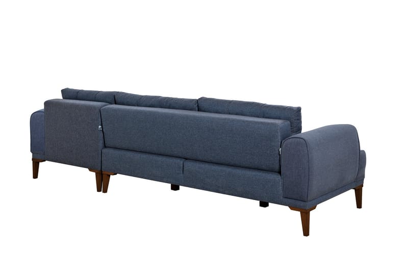 Valsot 4-personers Sofa med Chaiselong - Mørkeblå - Møbler - Sofaer - Sofa med chaiselong