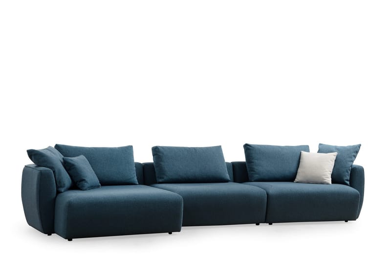 Viimse Sofa med Chaiselong 3-personers - Blå - Møbler - Sofaer - Sofa med chaiselong