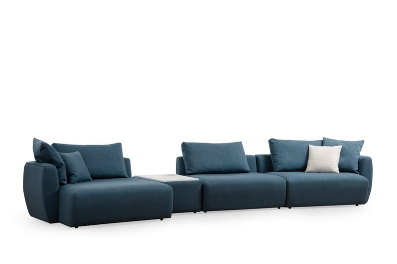 Viimse Sofa med Chaiselong 3-personers - Blå - Møbler - Sofaer - Sofa med chaiselong