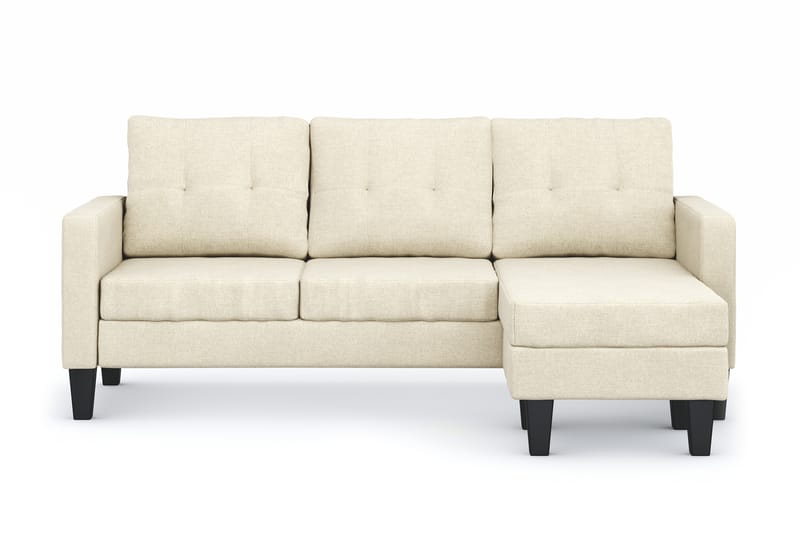 Vislanda 3-personers Sofa med Chaiselong - Beige - Møbler - Sofaer - Sofa med chaiselong