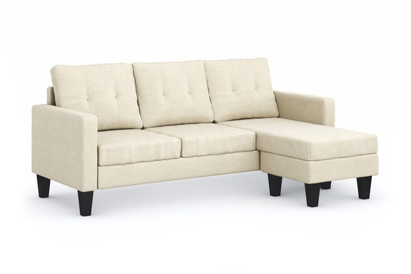 Vislanda 3-personers Sofa med Chaiselong - Beige - Møbler - Sofaer - Sofa med chaiselong