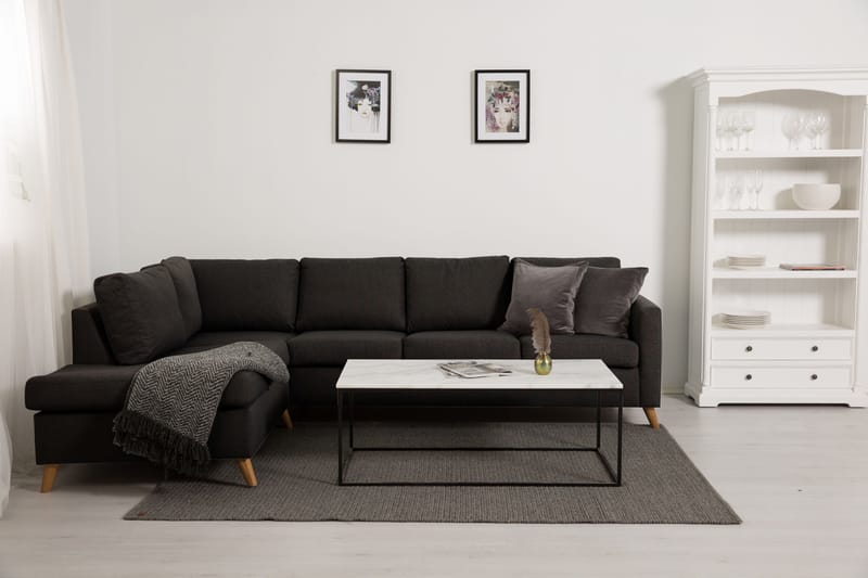 Zero 4-pers Sofa med Chaiselong Venstre - Mørkegrå - Møbler - Sofaer - Sofa med chaiselong