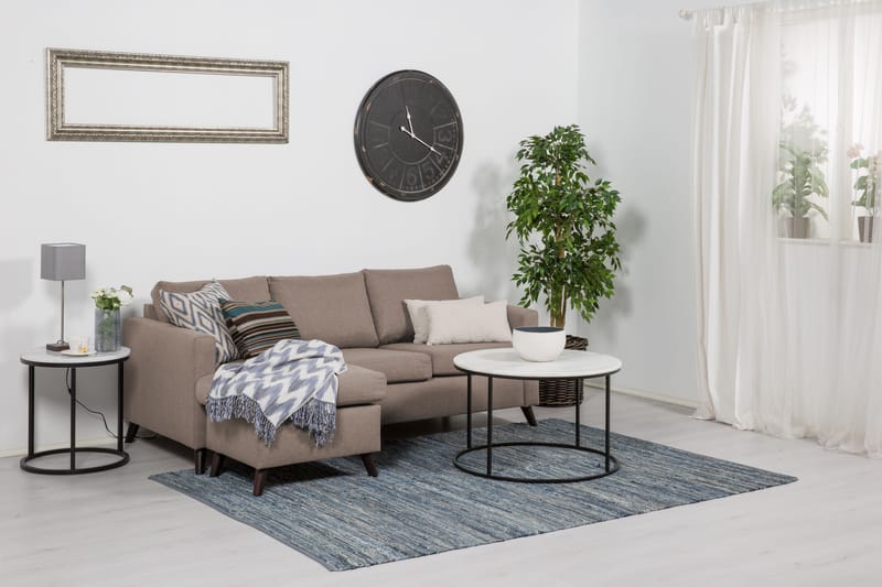 Zero Chaiselongsofa 3-pers Vendbar - Beige - Møbler - Sofaer - Sofa med chaiselong