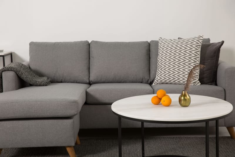 Zero Chaiselongsofa 3-pers Vendbar - Lysegrå - Møbler - Sofaer - Sofa med chaiselong