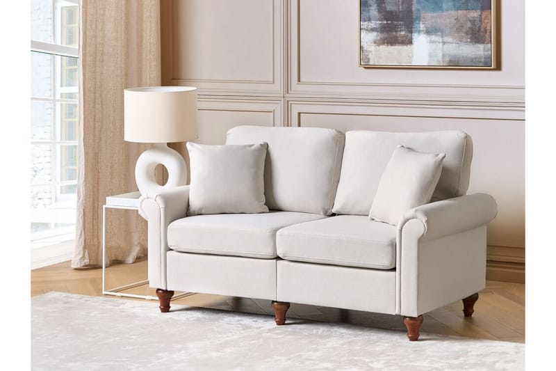 Cher Sofa 2-personers - Beige/Mørkt træ - Møbler - Sofaer - 2 personers sofa