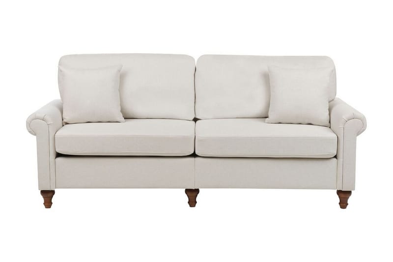 Cher Sofa 3-personers - Beige/Mørkt træ - Møbler - Sofaer - 3 personers sofa