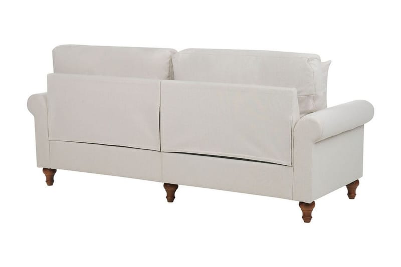 Cher Sofa 3-personers - Beige/Mørkt træ - Møbler - Sofaer - 3 personers sofa