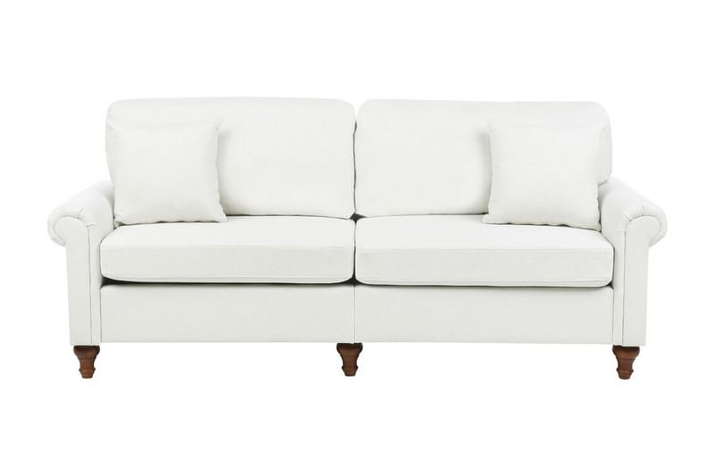 Cher Sofa 3-personers - Hvid/Mørkt træ - Møbler - Sofaer - 3 personers sofa