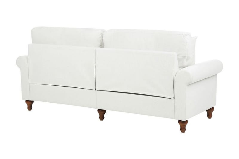 Cher Sofa 3-personers - Hvid/Mørkt træ - Møbler - Sofaer - 3 personers sofa