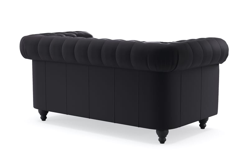 Chesterfield Deluxe 2-pers Sofa - Sort - Møbler - Sofaer - 2 personers sofa