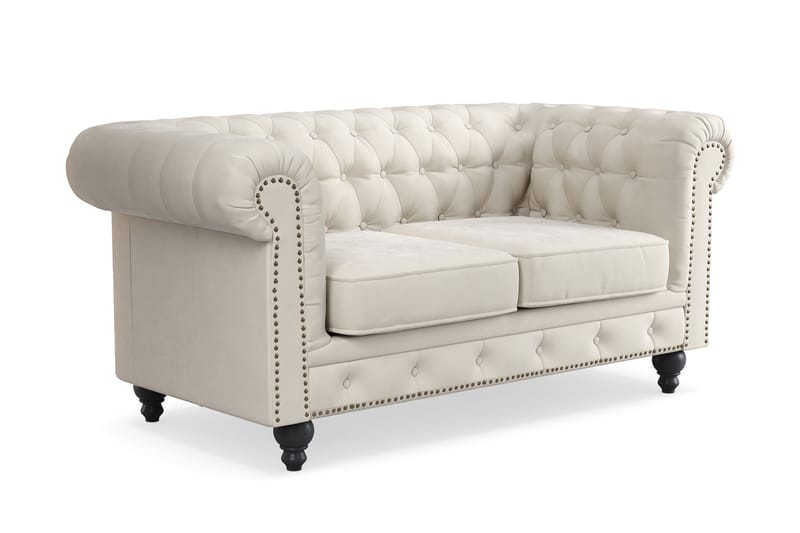 Chesterfield Deluxe 2-pers Sofa - Beige - Møbler - Sofaer - 2 personers sofa