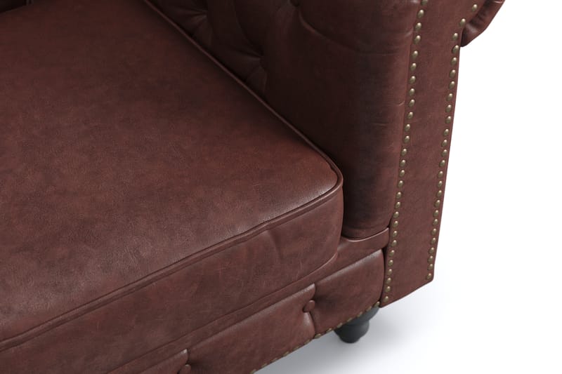 Chesterfield Deluxe 2-pers Sofa - Mørkebrun - Møbler - Sofaer - 2 personers sofa