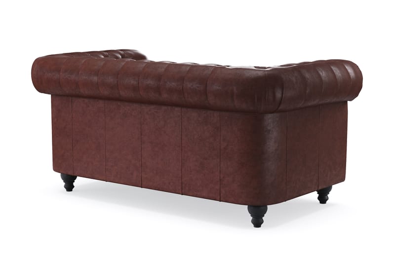 Chesterfield Deluxe 2-pers Sofa - Mørkebrun - Møbler - Sofaer - 2 personers sofa