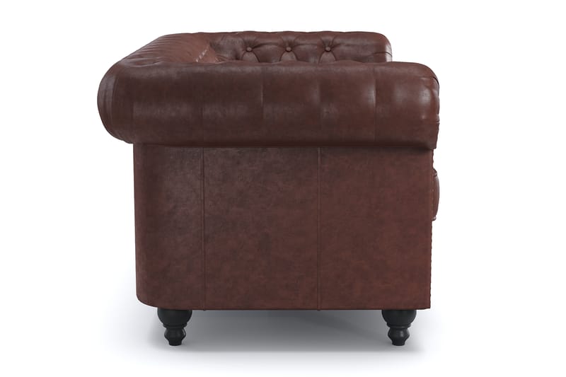 Chesterfield Deluxe 2-pers Sofa - Mørkebrun - Møbler - Sofaer - 2 personers sofa