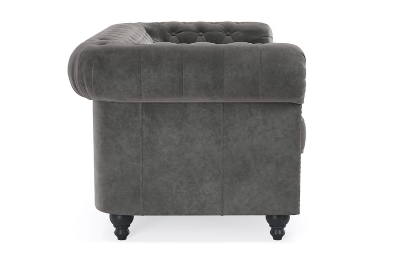 Chesterfield Deluxe 2-pers Sofa - Mørkegrå - Møbler - Sofaer - 2 personers sofa