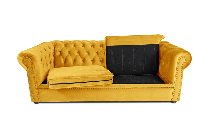 Chesterfield Deluxe sovesofa 3-Pers. - Møbler - Sofaer - Sovesofaer - 3 personers sovesofa