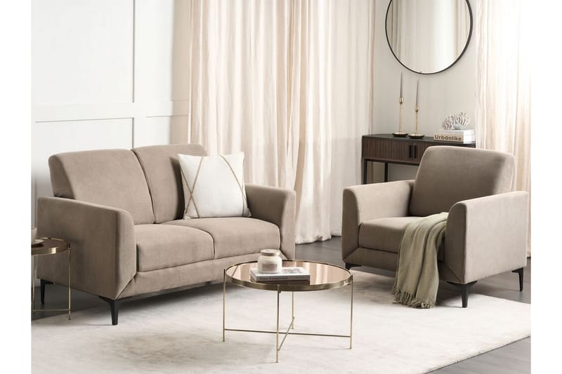 Chet Sofa 2-personers - Beige/Sort - Møbler - Sofaer - 2 personers sofa