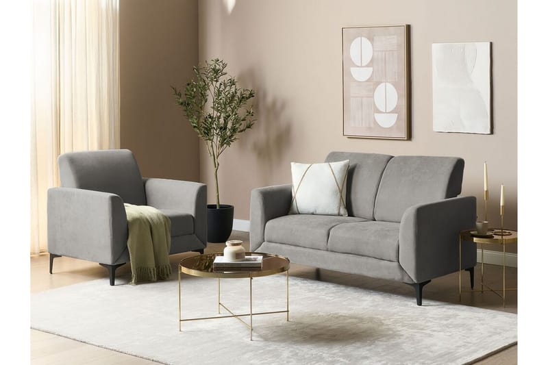 Chet Sofa 2-personers - Grå/Sort - Møbler - Sofaer - 2 personers sofa