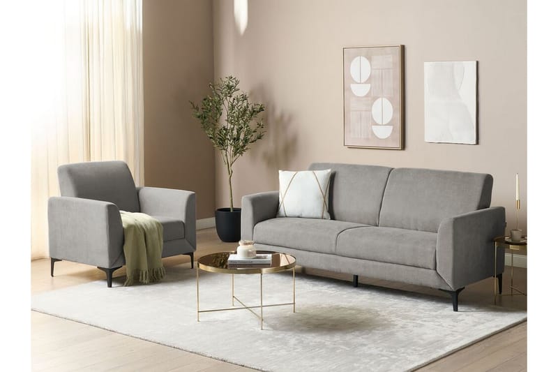 Chet Sofa 3-personers - Grå/Sort - Møbler - Sofaer - 3 personers sofa