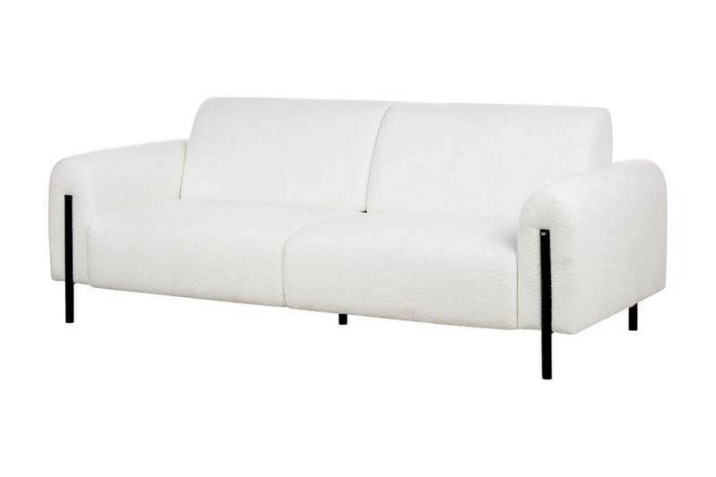 Christa Sofa 3-personers - Hvid/Sort - Møbler - Sofaer - 3 personers sofa