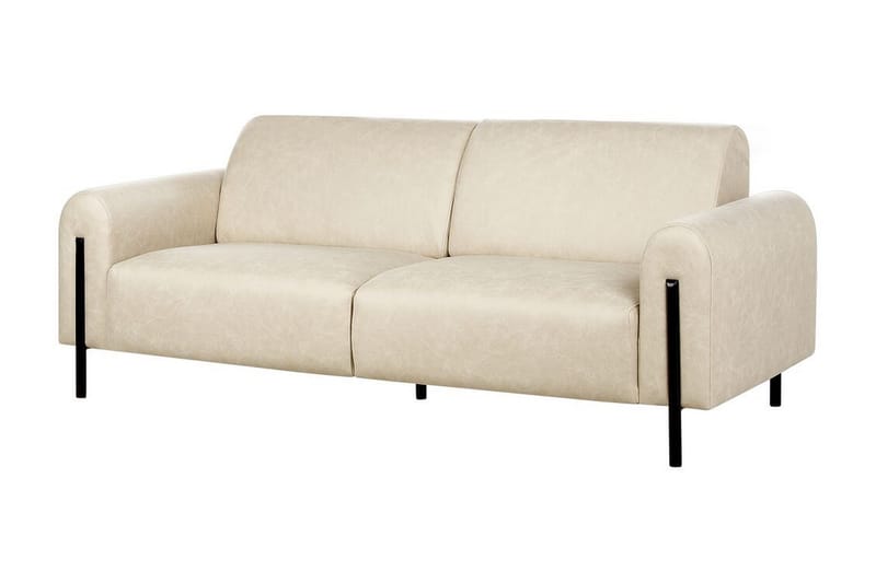 Christa Sofa 3-personers - Beige/Sort - Møbler - Sofaer - 3 personers sofa