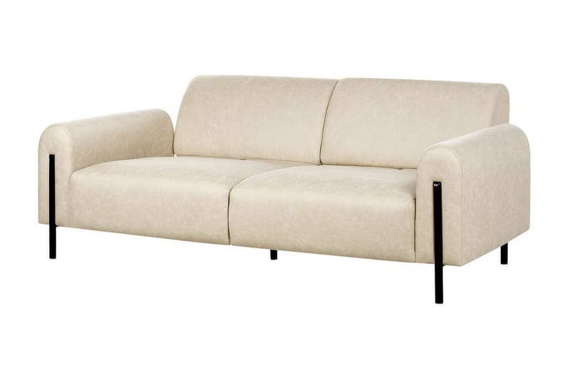 Christa Sofa 3-personers - Beige/Sort - Møbler - Sofaer - 3 personers sofa