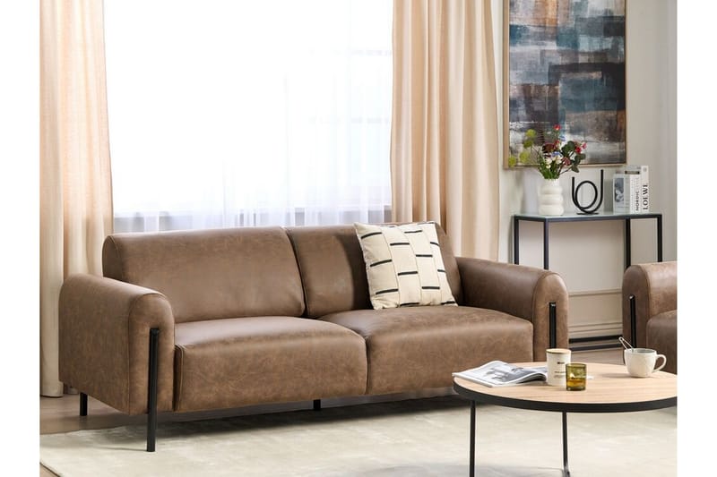 Christa Sofa 3-personers - Brun/Sort - Møbler - Sofaer - 3 personers sofa