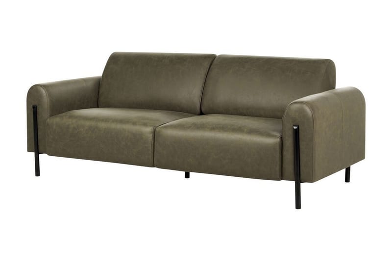 Christa Sofa 3-personers - Grøn/Sort - Møbler - Sofaer - 3 personers sofa