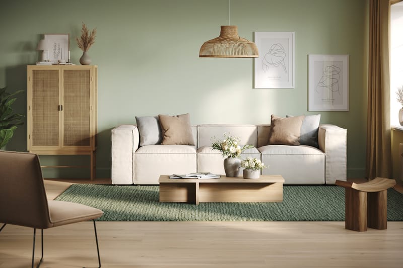 Cubo 3-Pers. sofa - Beige - Møbler - Sofaer - 3 personers sofa