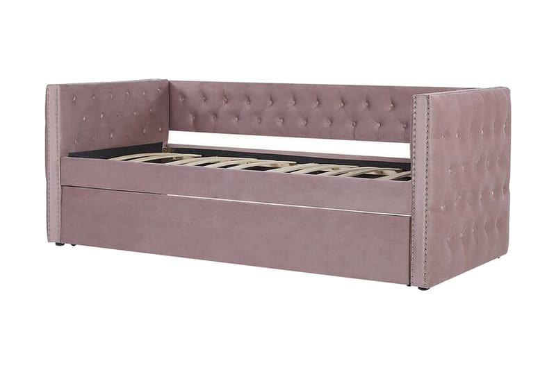 Alisin Daybed 90x200 cm - Lyserød/Velour - Møbler - Sofaer - Daybed