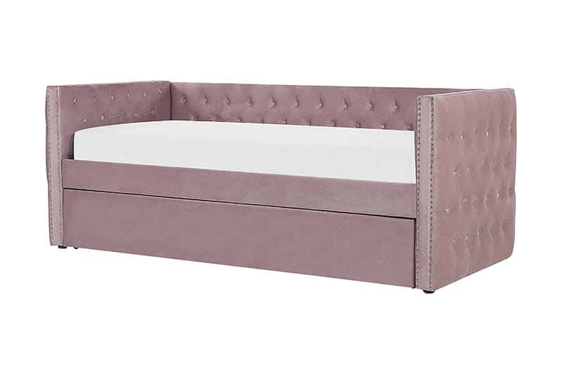 Alisin Daybed 90x200 cm - Lyserød/Velour - Møbler - Sofaer - Daybed