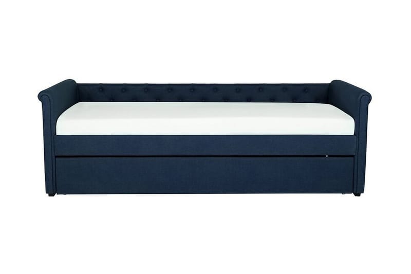 Argenteuil Daybed 80x200 cm - Blå - Daybed - Daybed udvidelig - Daybed dobbeltseng - Velour sofaer - Daybed med opbevaring - Lædersofaer