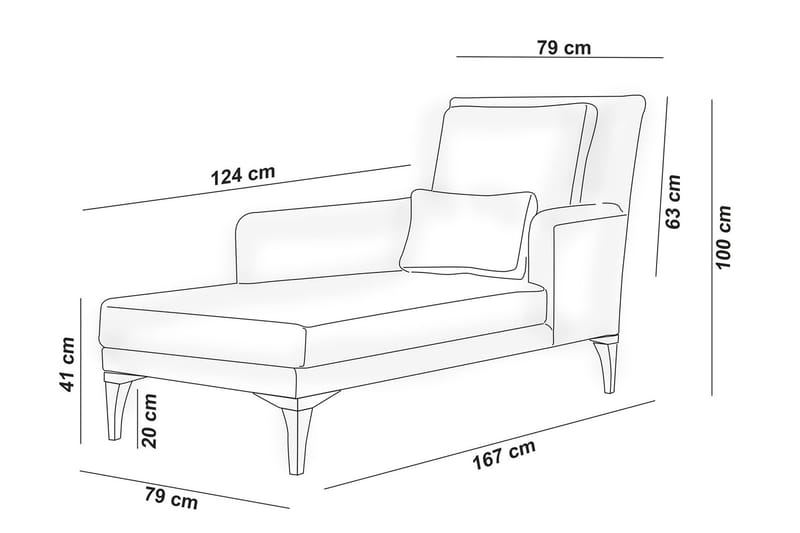 Biforco Daybed med Ryg - Antracit/Natur - Møbler - Sofaer - Daybed