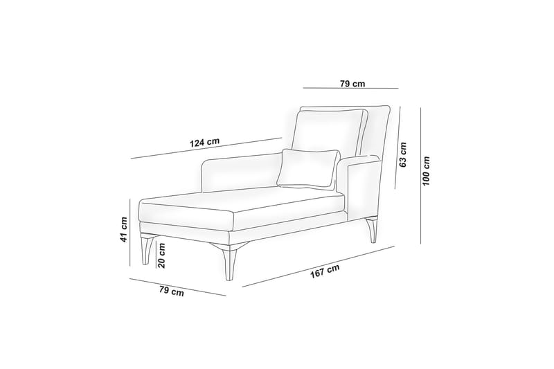 Biforco Daybed med Ryg - Grøn/Natur - Møbler - Sofaer - Daybed