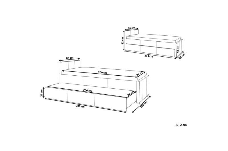 Bornshyttan Daybed 80x200 cm - Blå - Møbler - Sofaer - Daybed