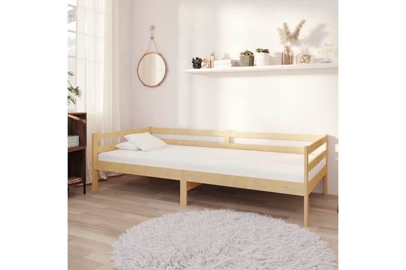 daybed 90x200 cm massivt fyrretræ - Brun - Møbler - Sofaer - Daybed