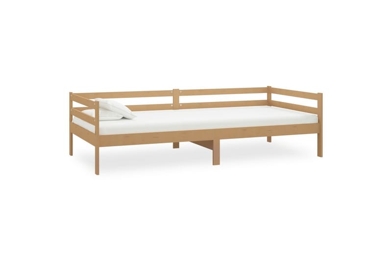 daybed 90x200 cm massivt fyrretræ gyldenbrun - Brun - Møbler - Sofaer - Daybed