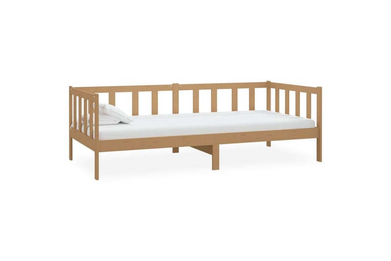 daybed 90x200 cm massivt fyrretræ gyldenbrun - Brun - Møbler - Sofaer - Daybed